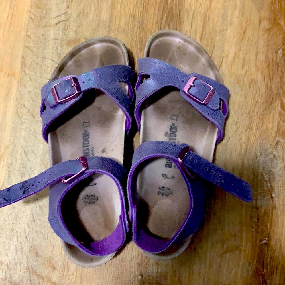 Birkenstock sandals purple size 34